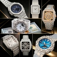 Montre Hip Hop de Luxe en Moissanite Iced Out pour Hommes – Idéale pour Grossistes, Détaillants et Cadeaux de Fête – Tendance Streetwear