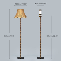 Lampe de bureau LED moderne nordique en rotin et aluminium, sans fil, rechargeable, à intensité variable par touche, nouveauté pour restaurant et hôtel