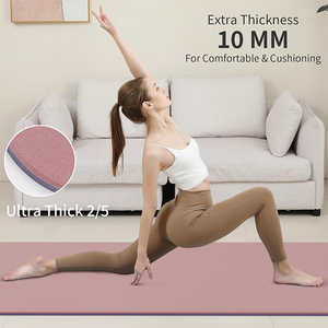 Tapete de <span class=keywords><strong>Yoga</strong></span> Personalizado de TPE Rosa de 6 mm, Impermeable, Ligero, <span class=keywords><strong>Grande</strong></span>, Apto para Hombres, Antideslizante para Exteriores, con Correa de Transporte - Product Image 6
