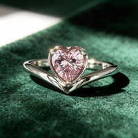 Bijoux fantaisie, bague de mariage élégante en argent sterling avec diamants de princesse, zircon cubique multicolores pour femmes
