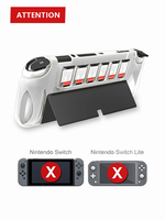 Für Nintendo Switch OLED Hülle mit SD-Kartenhalter Aufbewahrung Rückseite Weiche TPU-Hülle für Nintendo Switch OLED 2021 Zubehör NS OLED