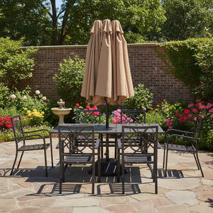 Jardín personalizado 12 costillas <span class=keywords><strong>sombrilla</strong></span> en voladizo Patio paraguas de doble cara al aire libre grandes sombrillas gigantes en venta - Product Image 3
