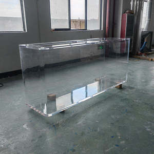Premium Acryl Vierkant Modern Ecologisch Vriendelijk Gemakkelijk te Reinigen Grote Transparante Commerciële Aquariumtank voor Huis Winkel Decoratie Box - Product Image 5