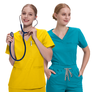 Set di scrub <span class=keywords><strong>medici</strong></span> per infermiere di alta qualità da donna uniforme per <span class=keywords><strong>lavoro</strong></span> in farmacia medico ospedaliero medico infermieristico Stretch scrub uniforme - Product Image 2
