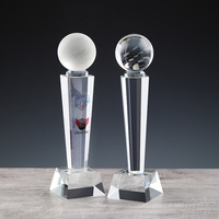 Trofeo de Cricket de cristal transparente K9 personalizado, copa de premio, deportes, baloncesto, fútbol, Golf, trofeo con logotipo personalizado