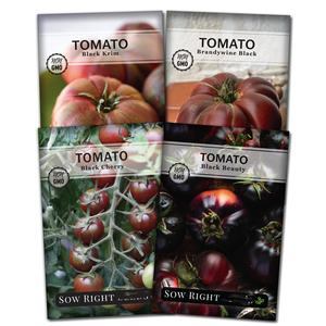 Sachet de graines de tomates anciennes non-OGM, variétés Black Cherry, Beauty, Savory, Salty, Favorites, suspendues, assortiment varié - Product Image 1