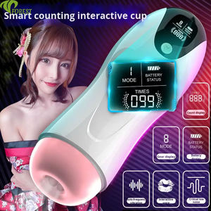 Dispositivo Eléctrico de Masturbación Masculina, Copa de Avión, Ejercitador de Pene, Herramienta de Masaje de Próstata, Juguete Sexual para Hombres, TPE, 8 Velocidades de Vibración - Product Image 2