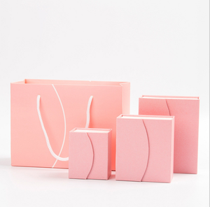 Custom Logo Printed Gift Bracelet Necklace Jewel <strong>Packaging</strong> <strong>Book</strong> Style Jewelry <strong>Set</strong> Boxes pink Flip Top Magnetic Jewelry - Product Image 4