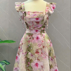 Vestido Maxi para Mujer, Ropa de Mujer a Precio Económico, Vestido de Moda 2024, Informal, Precio Razonable, de Seda, Lavable, Personalizable - Product Image 5