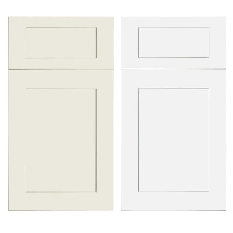 EightDoors 80" x 30" x 1-3/8" 1-Panel Shaker White Primed Solid Wood Core Interior Slab Door