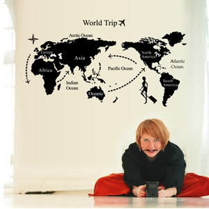 Rimovibile in pvc home decor world map wall <span class=keywords><strong>sticker</strong></span> - Product Image 5