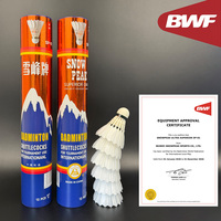SNOWPEAK SP-01 Volant de badminton en plumes d'oie de qualité supérieure A+++ Stabilité de vol durable pour la compétition OEM disponible