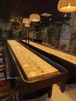 Table de shuffleboard en bois massif populaire de 18 pieds pour club et bar