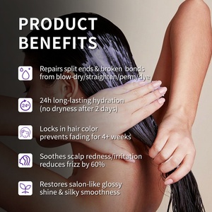 Maschera Professionale per <span class=keywords><strong>Capelli</strong></span> all'Ingrosso, Profumo di Lavanda, Non Unta, Riparazione Danni da Calore, Nutriente, Personalizzabile per Salone - Product Image 4