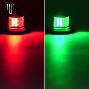 보트 요트 트럭에 대한 방수 레드 그린 Led 포트 및 우현 보트 신호 해양 조명 스테인레스 스틸 활 탐색 조명 - Product Image 6
