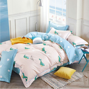 OEKO BSCI ISO Certified Eco-Friendly Woven Cartoon &amp; Plant Printed 4-Piece Kids Cotton <strong>Fluffy</strong> <strong>Duvet</strong> Cover Set - Product Image 3