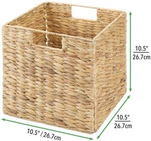 Dirty Clothing Laundry Hamper Eco-Friendly Box 13X17バスケットひょうたん草収納イースターラタンバスケットウィッカーボホー花瓶バスケット - Product Image 5