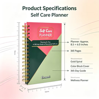 Carnet de notes personnalisé en PVC à couverture rigide avec reliure spirale, agenda quotidien, journal, agenda hebdomadaire, cadeau, reliure à chevalet
