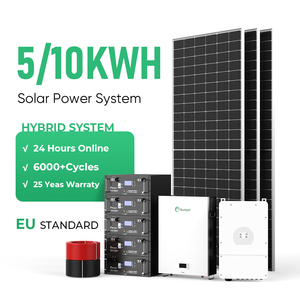 Tất cả trong một năng lượng mặt trời năng lượng bảng điều khiển hệ thống Kit Off lưới 5KW 5KVA 10KW 10KVA năng lượng mặt trời hệ thống điện hoàn chỉnh lai toàn bộ - Product Image 1