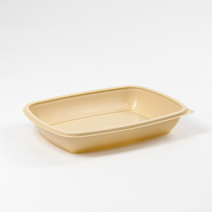 Microwave Safe Refrigerated Stackable Disposable Plastic Eco-Friendly Beige Modern <b>Takeaway</b> Meal Prep Food <b>Container</b> Lid - Product Image 5