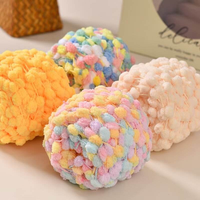Fil à crocheter épais multicolore fait main, fil fantaisie pour couverture DIY, fil à tricoter teint en mélange de polyester YuHeng, résistant