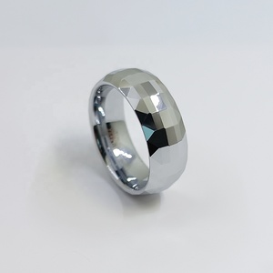 6mm 8mm Bois Naturel Incrustation Mode De Fiançailles <span class=keywords><strong>Bande</strong></span> De Mariage Martelé Argent Noir Tungstène Anneau pour Hommes Femmes - Product Image 2