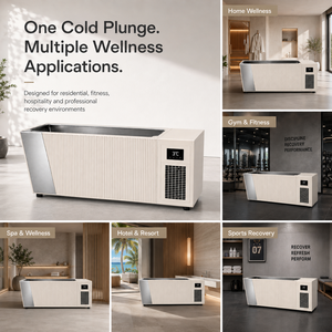 Bain froid de bien-être en acier inoxydable avec système de refroidissement intégré pour usage commercial - Product Image 5