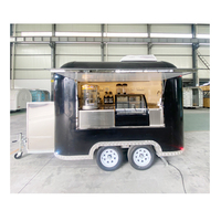 Remorque de camion-restaurant hygiénique avec cuisine entièrement en acier inoxydable pour la restauration sur campus et institutionnelle