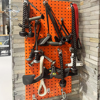 Support mural robuste pour kettlebells et accessoires de musculation à domicile – Organisateur de rangement pour panneau perforé