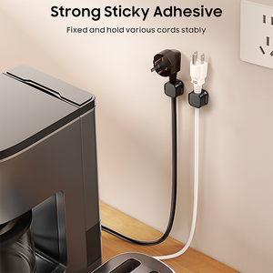 Paquete de 6 clips magnéticos para cables, resistentes y adhesivos, organizadores de cables de escritorio para la gestión de cab - Product Image 5