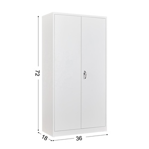 Meilleure vente armoires de classement en métal armoire en acier avec 4 étagères réglables armoires de magasin de bureau meubles de maison - Product Image 4