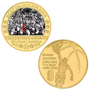 Monedas deportivas de <span class=keywords><strong>baloncesto</strong></span> conmemorativas chapadas en oro Monedas <span class=keywords><strong>Michael</strong></span> <span class=keywords><strong>Jordan</strong></span> - Product Image 5