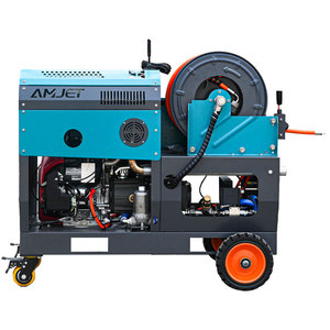 Machine de nettoyage des égouts à haute pression efficace AMJET 4350psi 8gpm 300Bar Pulvérisateur de drainage 80 mètres de tuyau pour les drains domestiques et communautaires - Product Image 3