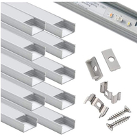 Profil de lumière LED populaire décoration murale canal en aluminium pliant