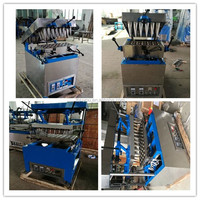 Chaîne de production automatique de gaufrettes de cône de crème glacée faisant la machine