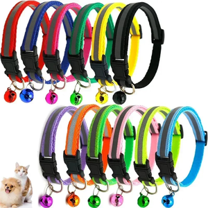 ปลอกคอสะท้อนแสงปรับได้หลายสีสำหรับแมวขายส่ง - Product Image 2