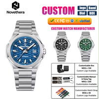 YS023 10ATM Wasserdichte Edelstahl-Saphir-Automatikuhr für Herren Japan Miyota 8215 Datum Mechanische Uhr Inklusive Box