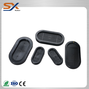 Shuoxi Chất lượng cao Trung Quốc dẫn điện cao su hình bầu dục Grommet Đóng lỗ dây cao su phích cắm NBR EPDM đúc công nghiệp OEM & ODM - Product Image 4