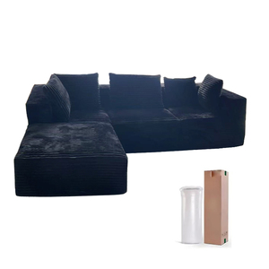 Moderno Juego de Sofás Modulares en Forma de L - Sofá Cómodo de Compresión Ligera sin Vacío para Sala de Estar - Muebles Modulares - Product Image 5