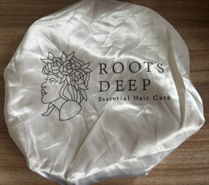 Custom Large Double Layer Adjustable Size Silk Hair Bonnet Satin <b>Bag</b> and Scarf Edge Promotion Gifts - Product Image 3