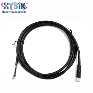 M8 Erkek Konnektör Kablosu 5 Kutuplu B-kodlu Açık Uçlu Pigtail'li Kablo Seti - Product Image 3