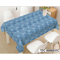 Nappe Moderne en PVC Écologique, Imperméable, Résistante à la Chaleur, Facile à Nettoyer, pour Tables de Salle à Manger, Fêtes et Événements à Domicile