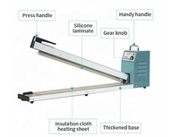 Machine de cachetage de film de pression manuelle de coquille en aluminium étendue de FS500-1000 de Yujun