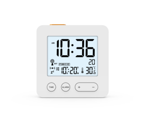 นาฬิกาปลุกดิจิตอล ลำโพงไร้สาย จอ LCD แสดงเวลา อุณหภูมิ เครื่องวัดอุณหภูมิ นาฬิกา ฟังก์ชั่นเลื่อนปลุก ปฏิทิน นาฬิกาปลุกตั้งโต๊ะ - Product Image 2