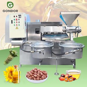 Machine de pressage à huile chaude automatique à vis combinée pour arachides, argan, moutarde, dattes, graines de chia - Product Image 1