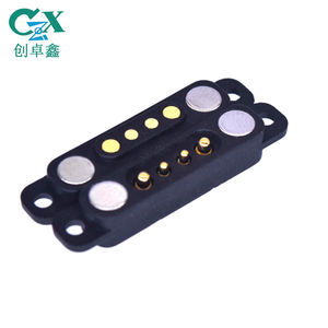 Магнитный разъем Pogo Pin с изгибом, 2 контакта, шаг 2,54 мм, 2,5 мм, 5А, высокомощный магнитный разъем Pogo Pin - Product Image 4