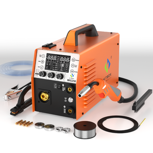 HITBOX MIG250II 5 en 1 Máquina de soldadura portátil Nuevo <span class=keywords><strong>MIG</strong></span> MMA Lift TIG Soldador Amplio voltaje 110V/220V Soporta soldadura de aluminio - Product Image 3