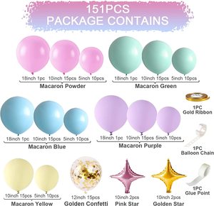 Kit de guirlande de ballons <span class=keywords><strong>Pastel</strong></span>, guirlande de ballons de couleur mate pour décorations de ballons de fête - Product Image 2