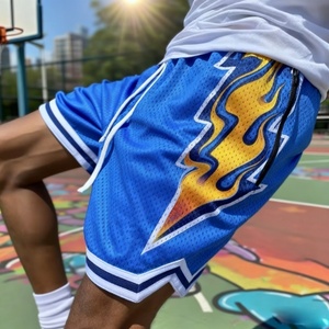 Shorts unisexes personnalisés avec logo, 5 pouces, en tissu peigné, avec poches, couleur unie, décontractés, respirants, séchage rapide, taille élastique, pour l'été, sport, 100% polyester - Product Image 1