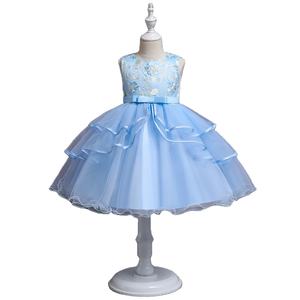 Ropa Infantil de Alta Calidad, Vestido de Gasa para Niñas, Vestidos de Princesa de Una Pieza para Fiestas Infantiles - Product Image 1
